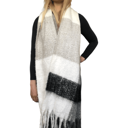 Oversized Thick cashmere scarf shawl